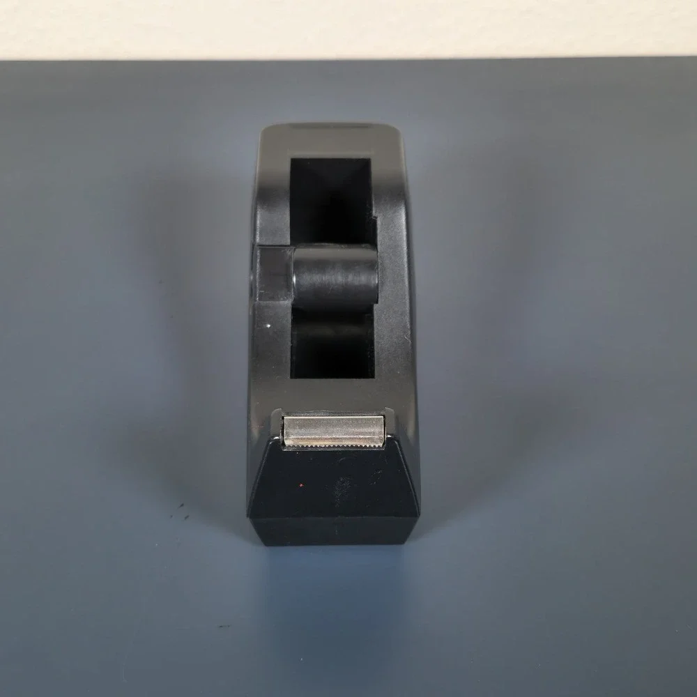 Vintage Style Weighted Desktop Tape Dispenser Black‎ Plastic Office Desk Supply
